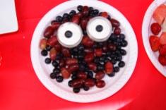 Monster face fruit-plate